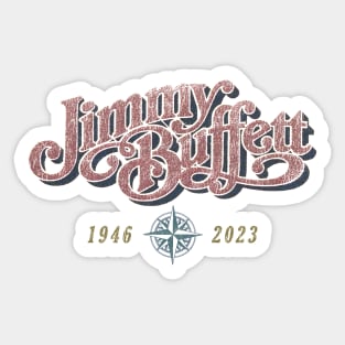 Red Latitudes Jimmy Buffett Sticker
